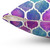 Rainbow Pastel Watercolor Moroccan Pattern Throw Pillow