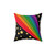 Colorful stars and rainbow decorative pillow