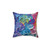 Vibrant Abstract Rainbow Throw Pillow