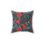 Poinsettia Pattern Christmas Pillow