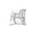 Beautiful white horse pillow