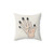 Optical Illusion Throw Pillow with Tattooed Hand Design