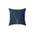 Art Deco Navy Blue Large Scale Pillow