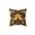 Dark floral pattern decorative throw pillow