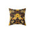 Dark floral pattern decorative throw pillow