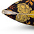 Dark floral pattern decorative throw pillow