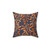 Autumn Pattern Pillow with Watercolor Leaves