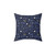 Galaxy Pillow with Cosmos, Moon and Stars Print