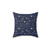 Galaxy Pillow with Cosmos, Moon and Stars Print