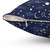 Galaxy Pillow with Cosmos, Moon and Stars Print
