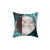 Geometric Moon Pillow: Decorative Accent for Space-Themed Rooms
