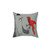 Darwin and Red Bird Decorative Pillow