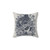 Monochrome Floral Skull Decorative Pillow