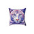 Cosmic White Tiger Decorative Pillow