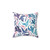 Turquoise and purple dragon breath decorative pillow