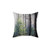 Young birch tree pillow
