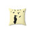 Alfred Hitchcock Birds Silhouette Throw Pillow