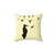 Alfred Hitchcock Birds Silhouette Throw Pillow