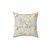 Shabby Chic 12-inch Throw Pillow with Floral Pattern