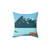 Norway Travel Poster Decorative Pillow