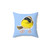 Cartoon Common Yellowthroat Bird Pillow