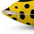 Pop Art Geometric Pillow with Yellow and Black Design