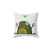 Cute Green Frog Decorative Pillow