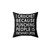 Funny Crocheting Pillow with Punching People Quote
