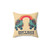 Retro 70s Rollerskate Illustration Pillow
