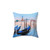 Venice Inspired Throw Pillow with Gondola Design