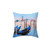 Venice Inspired Throw Pillow with Gondola Design