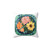 Inspirational feminist pillow with floral design