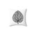 Botanical leaf skeleton decorative pillow for nature enthusiasts