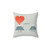 Volcanic Love Pillow with Lava Design