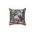 Stained Glass Nativity Pillow - Religious Christmas Decor