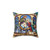 Stained Glass Nativity Pillow - Religious Christmas Decor