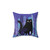 Black Cat Ferns Pillow