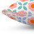 Retro Floral Rainbow Throw Pillow