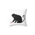 Playful cat pillow with fantasy design
