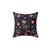 Dia de los Gatos Decorative Throw Pillow featuring sugar skull cats