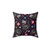 Dia de los Gatos Decorative Throw Pillow featuring sugar skull cats
