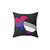 Bisexual and Asexual Pride Pillow with Hearts Design