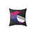 Bisexual and Asexual Pride Pillow with Hearts Design