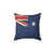 Vintage Australian Flag Pillow with Distressed and Worn Look