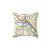 Paris Metro Map Pillow - Colorful & Unique Home Decor