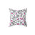 Dinosaur and Roses Decorative Pillow