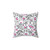 Dinosaur and Roses Decorative Pillow