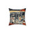 Vintage Hong Kong Cityscape Pillow