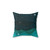 Starry Ocean Teal Sailboat Watercolor Pillow