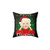 Blonde Christmas Pillow featuring Marilyn Monroe